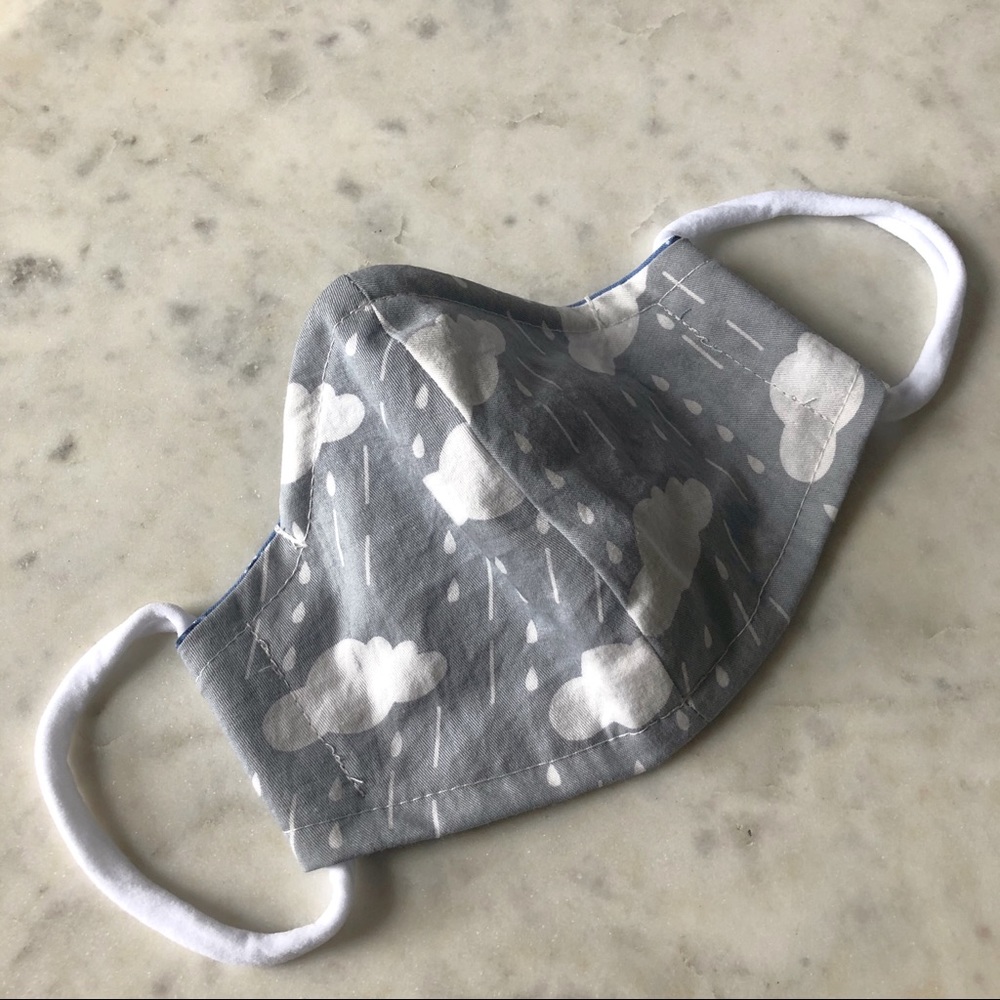 Rainy day - Breathable mask w/ stretchy ear loops.